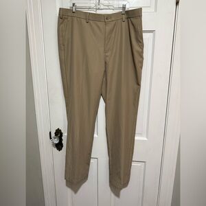 Haggar Khaki Mens Pants 40x32 Straight Fit